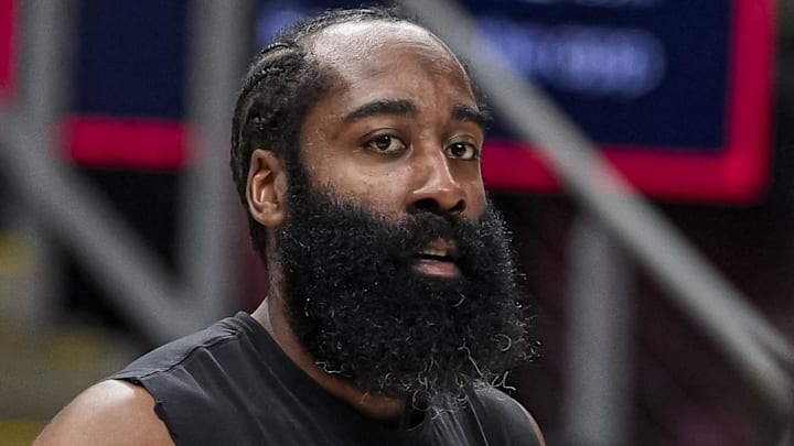 Cleveland Cavaliers guard James Harden (1) Cleveland Cavaliers guard James Harden (1)