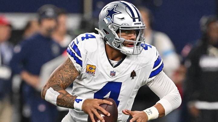 Dallas Cowboys quarterback Dak Prescott drops back to pass in the first half against the Tampa Bay Buccaneers.