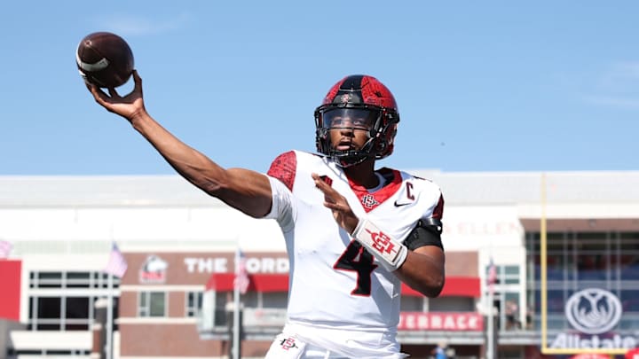 San Diego State Aztecs quarterback Jayden Denegal. 