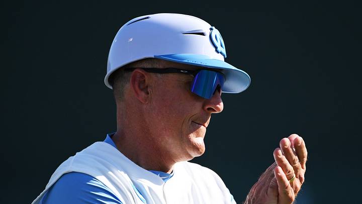 Jun 5, 2026; Chapel Hill, NC, USA; North Carolina Tar Heels head coach Scott Forbes reacts during the seventh inning against the USC Trojans at Boshamer Stadium. Mandatory Credit: Zachary Taft-Imagn Images Jun 5, 2026; Chapel Hill, NC, USA; North Carolina Tar Heels head coach Scott Forbes reacts during the seventh inning against the USC Trojans at Boshamer Stadium. Mandatory Credit: Zachary Taft-Imagn Images