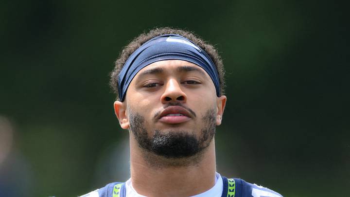 Seattle Seahawks wide receiver Jaxon Smith-Njigba during training camp