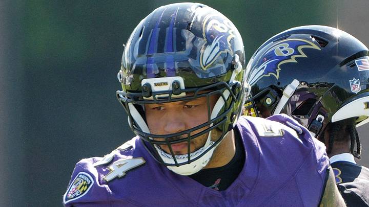 Baltimore Ravens offensive lineman Jovaughn Gwyn Baltimore Ravens offensive lineman Jovaughn Gwyn