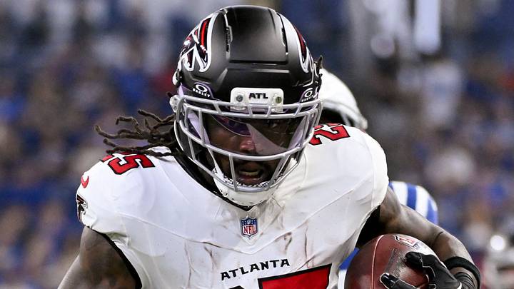 Atlanta Falcons running back Tyler Goodson Atlanta Falcons running back Tyler Goodson