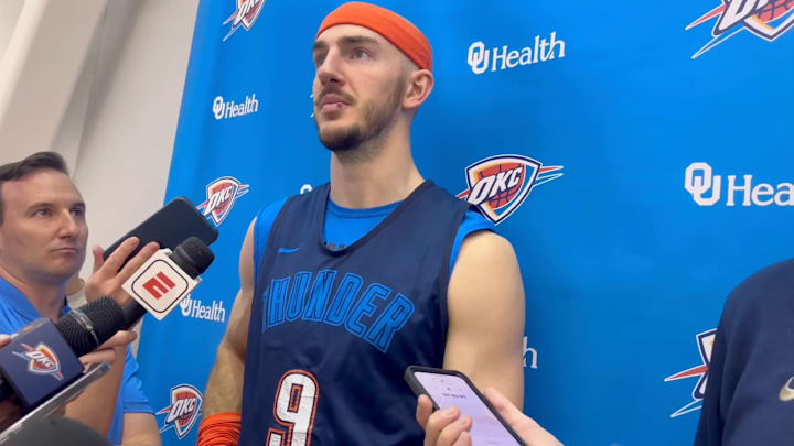 Oklahoma City Thunder guard Alex Caruso on May 20, 2025.