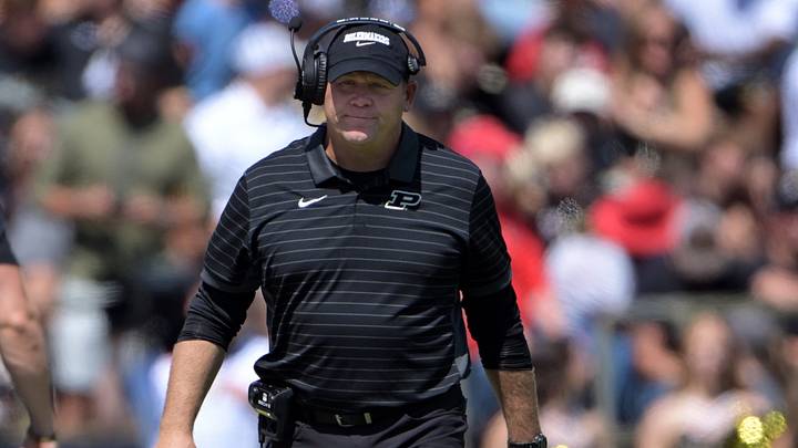 Purdue Boilermakers head coach Barry Odom. Purdue Boilermakers head coach Barry Odom.