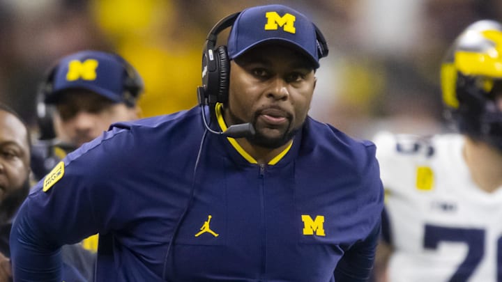 Michigan Wolverines head coach Sherrone MooreMandatory Credit: Mark J. Rebilas-Imagn Images Michigan Wolverines head coach Sherrone MooreMandatory Credit: Mark J. Rebilas-Imagn Images