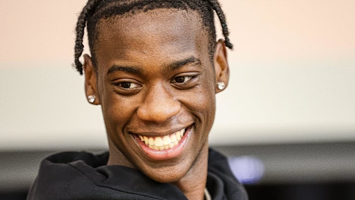 Brockton's AJ Dybantsa, the nation's top-ranked basketball recruit in the 2025 class, donated Nike gear to students at Trinity Catholic Academy in Brockton on Wednesday, June 5, 2024. Brockton's AJ Dybantsa, the nation's top-ranked basketball recruit in the 2025 class, donated Nike gear to students at Trinity Catholic Academy in Brockton on Wednesday, June 5, 2024.