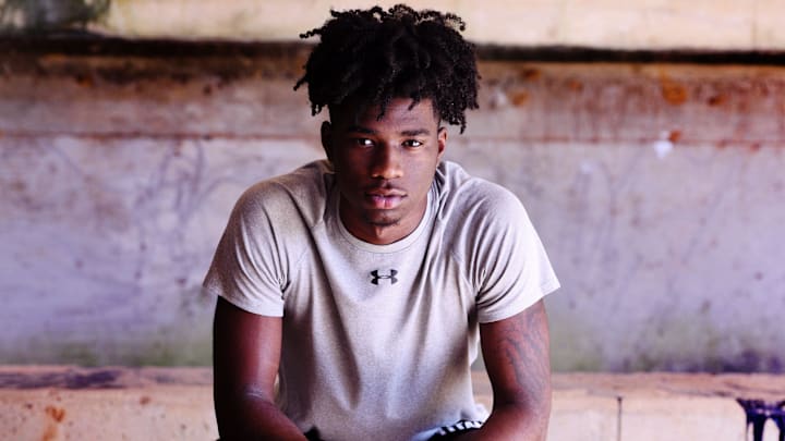 Omarion Miller on October 13, 2021.