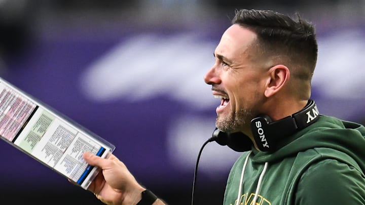 Green Bay Packers coach Matt LaFleur reacts to a play against the Minnesota Vikings on Sunday. Green Bay Packers coach Matt LaFleur reacts to a play against the Minnesota Vikings on Sunday.