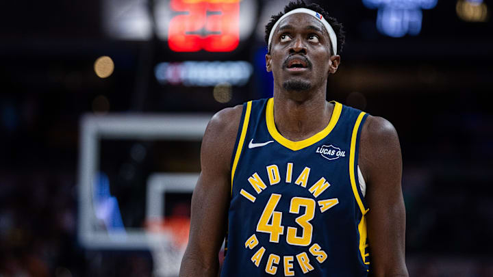  Indiana Pacers forward Pascal Siakam (43) in the second half against the Atlanta Hawks at Gainbridge Fieldhouse.