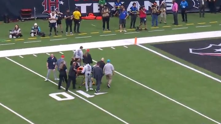 Grant DuBose was carted off 