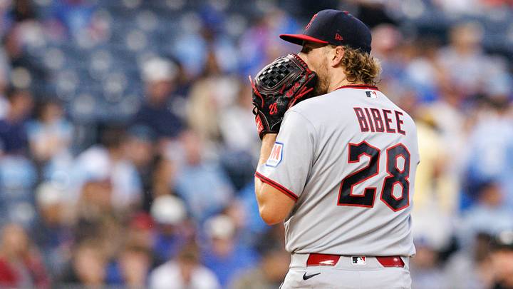 Sep 25, 2026; Kansas City, Missouri, USA; Cleveland Guardians pitcher Tanner Bibee (28) on the mound during the first inning against the Kansas City Royals at Kauffman Stadium. Mandatory Credit: William Purnell-Imagn Images Sep 25, 2026; Kansas City, Missouri, USA; Cleveland Guardians pitcher Tanner Bibee (28) on the mound during the first inning against the Kansas City Royals at Kauffman Stadium. Mandatory Credit: William Purnell-Imagn Images
