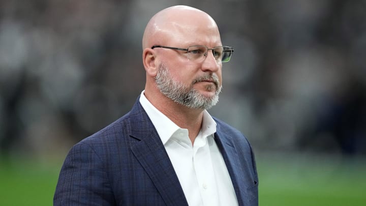 Jan 5, 2025; Paradise, Nevada, USA; Los Angeles Chargers general manager Joe Hortiz during the game against the Las Vegas Raiders at Allegiant Stadium. Mandatory Credit: Kirby Lee-Imagn Images Jan 5, 2025; Paradise, Nevada, USA; Los Angeles Chargers general manager Joe Hortiz during the game against the Las Vegas Raiders at Allegiant Stadium. Mandatory Credit: Kirby Lee-Imagn Images