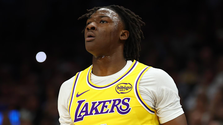 Los Angeles Lakers forward Adou Thiero