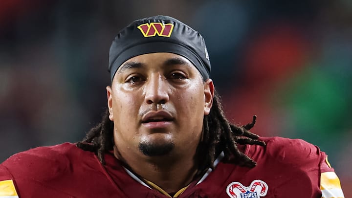 Washington Commanders offensive lineman Brandon Coleman