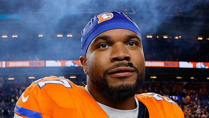 Denver Broncos running back J.K. Dobbins 
