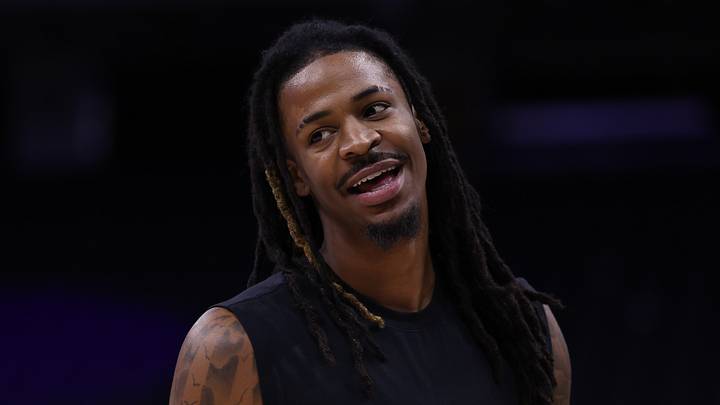 Oct 13, 2026; Sacramento, California, USA; Portland Trail Blazers guard Ja Morant (1) warms up before the game against the Sacramento Kings at Golden 1 Center. Mandatory Credit: Kelley L Cox-Imagn Images Oct 13, 2026; Sacramento, California, USA; Portland Trail Blazers guard Ja Morant (1) warms up before the game against the Sacramento Kings at Golden 1 Center. Mandatory Credit: Kelley L Cox-Imagn Images