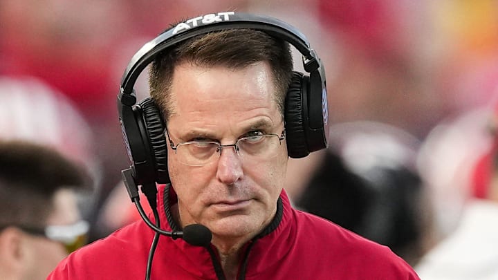 Indiana Hoosiers head coach Curt Cignetti walks up the sidelines Thursday, Jan. 1, 2026, during the 112th annual Rose Bowl game in Pasadena. Indiana Hoosiers defeated Alabama Crimson Tide, 38-3.