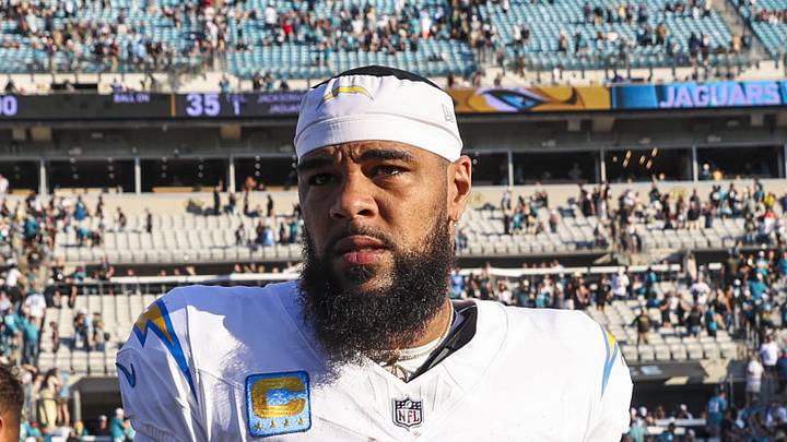 Los Angeles Chargers wide receiver Keenan Allen walks to the locker room