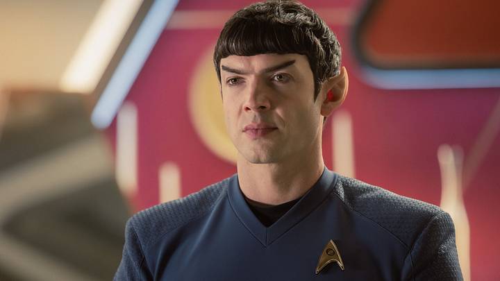Ethan Peck as Spock in season 4, episode 5, of Star Trek: Strange New Worlds streaming on Paramount+, 2026. Photo Credit: Jan Thijs/Paramount+ Ethan Peck as Spock in season 4, episode 5, of Star Trek: Strange New Worlds streaming on Paramount+, 2026. Photo Credit: Jan Thijs/Paramount+