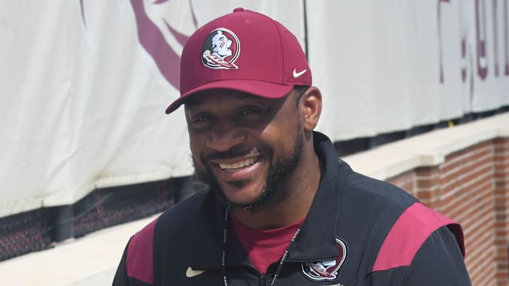 Florida State football and coaches players arrive for the fifth FSU spring football practice of the 2023 season on Thursday, March 23.
Patrick Surtain 1 Of 1 Florida State football and coaches players arrive for the fifth FSU spring football practice of the 2023 season on Thursday, March 23.
Patrick Surtain 1 Of 1