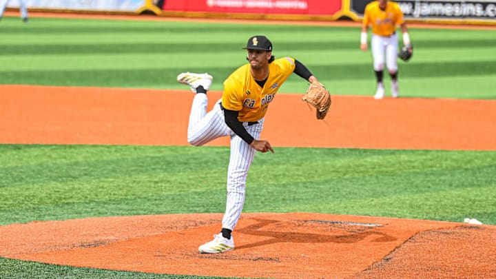 Camden Sunstrom had career highs in innings pitched (6) and pitches thrown (93) in a series-clinching win over Texas State on Saturday afternoon at Pete Taylor Park.
