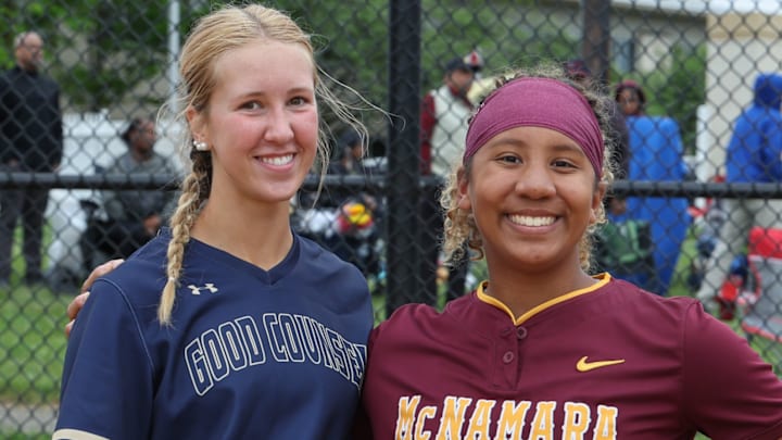 Good Counsel's Isabel Camara and Bishop McNamara's Koryn Otey