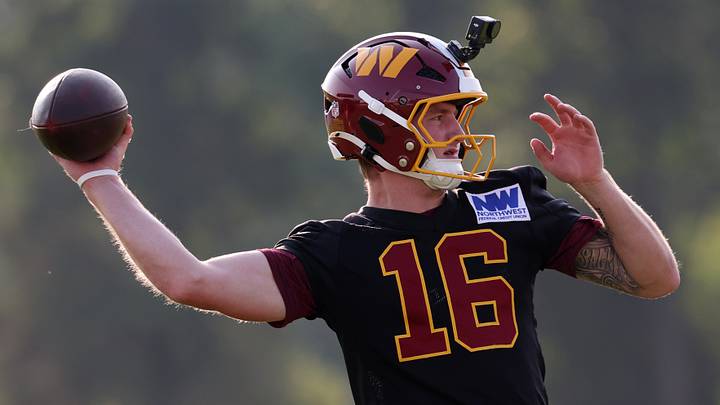 Washington Commanders quarterback Athan Kaliakmanis Washington Commanders quarterback Athan Kaliakmanis