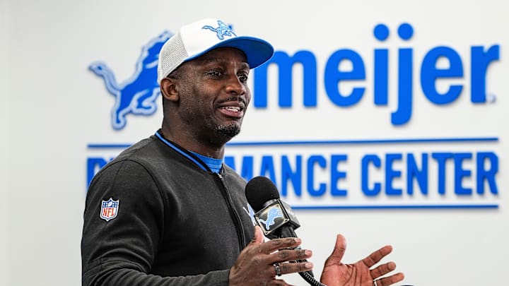 Detroit Lions assistant head coach and wide receivers coach Scottie Montgomery