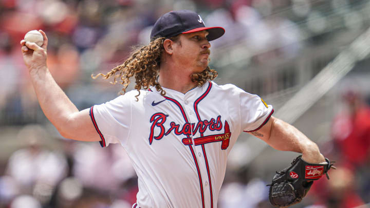 Atlanta Braves relief pitcher Grant Holmes has been likened to Kenny Powers