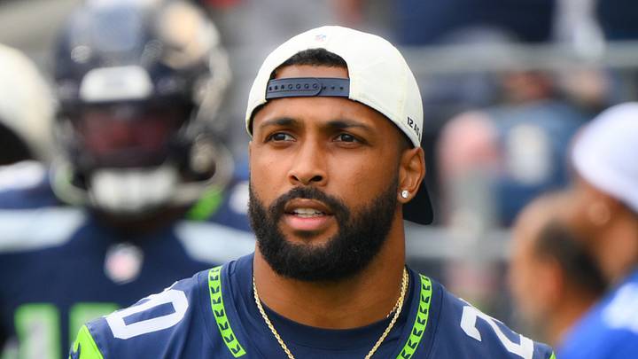 Seattle Seahawks safety Julian Love stands on the field Seattle Seahawks safety Julian Love stands on the field