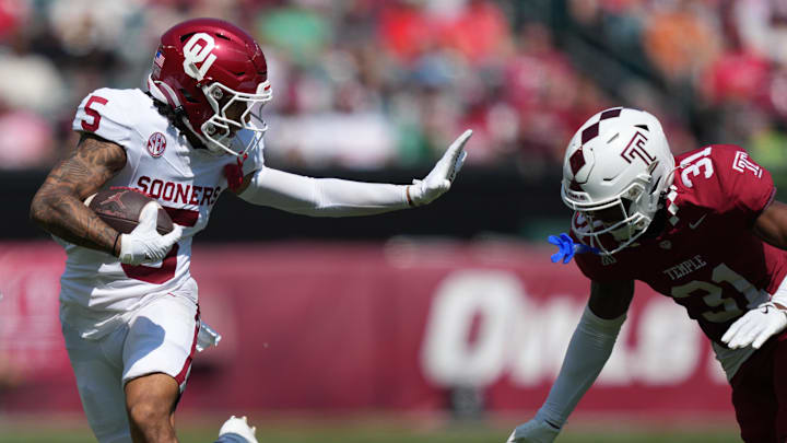 Oklahoma receiver Isaiah Sategna Oklahoma receiver Isaiah Sategna