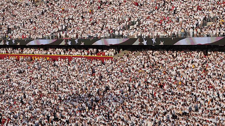 Iowa State Cyclones' fans cheer before Iowa State and Arizona football in the Big-12 conference showdown on Sept. 27, 2025, at Jack Trice Stadium in Ames, Iowa.