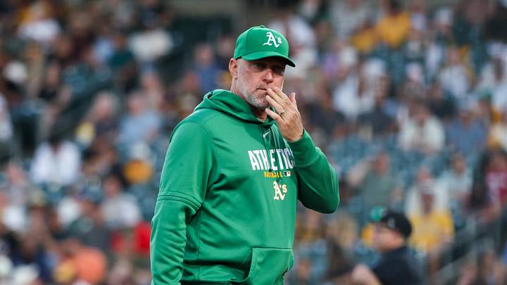 Jun 16, 2026; West Sacramento, California, USA; Athletics manager Mark Kotsay (7) walks back to the dugout during the sixth inning against the Pittsburgh Pirates at Sutter Health Park. Mandatory Credit: Sergio Estrada-Imagn Images Jun 16, 2026; West Sacramento, California, USA; Athletics manager Mark Kotsay (7) walks back to the dugout during the sixth inning against the Pittsburgh Pirates at Sutter Health Park. Mandatory Credit: Sergio Estrada-Imagn Images