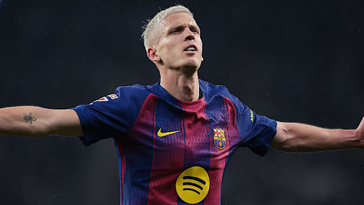 Dani Olmo scored an absolute screamer to lead Barcelona to victory. Dani Olmo scored an absolute screamer to lead Barcelona to victory.