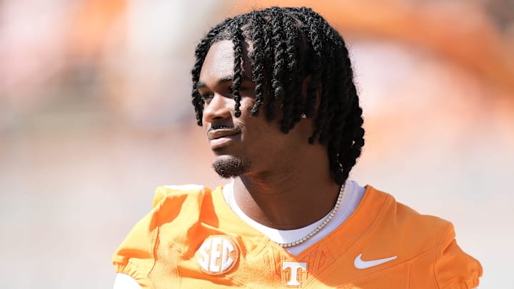 Tennessee defensive back Jermod McCoy before a college football game between Tennessee and UAB at Neyland Stadium.
