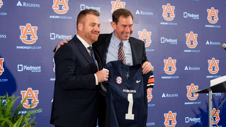 Auburn football head coach Alex Golesh made plenty of recruiting moves on the first day of the early signing period.