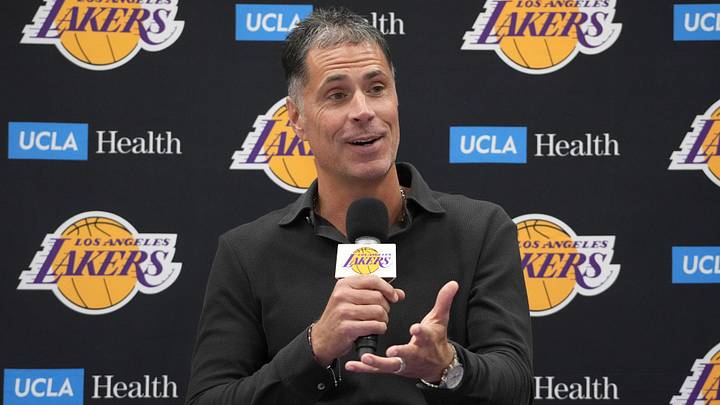 Los Angeles Lakers general manager Rob Pelinka 