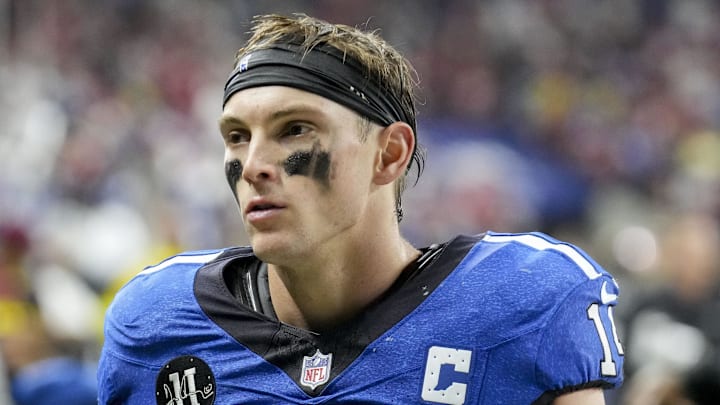 Indianapolis Colts wide receiver Alec Pierce leaves the field Indianapolis Colts wide receiver Alec Pierce leaves the field