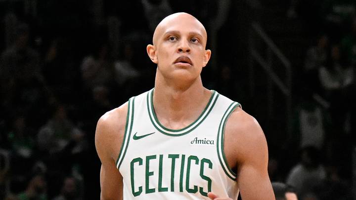 Jan 17, 2025; Boston, Massachusetts, USA; Boston Celtics guard Jordan Walsh (27) runs down the court during the second half against the Orlando Magic at TD Garden. Mandatory Credit: Eric Canha-Imagn Images