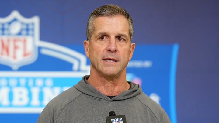 New York Giants coach John Harbaugh