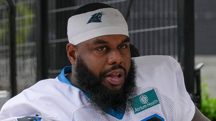 Carolina Panthers offensive tackle Rasheed Walker Carolina Panthers offensive tackle Rasheed Walker