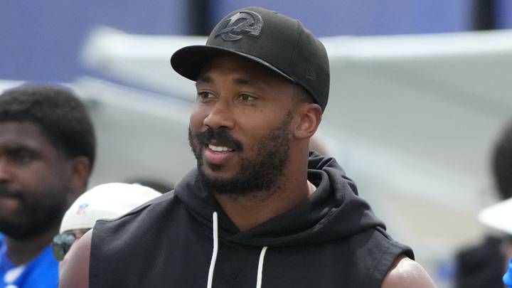 Los Angeles edge rusher Rams Myles Garrett. Los Angeles edge rusher Rams Myles Garrett.