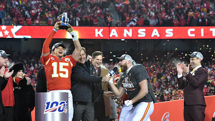 Patrick Mahomes has three Super Bowl rings after being taken in the first round of the 2017 NFL Draft