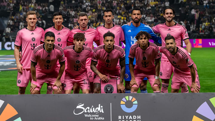 El once titular que presentó el Inter Miami vs Al-Nassr.