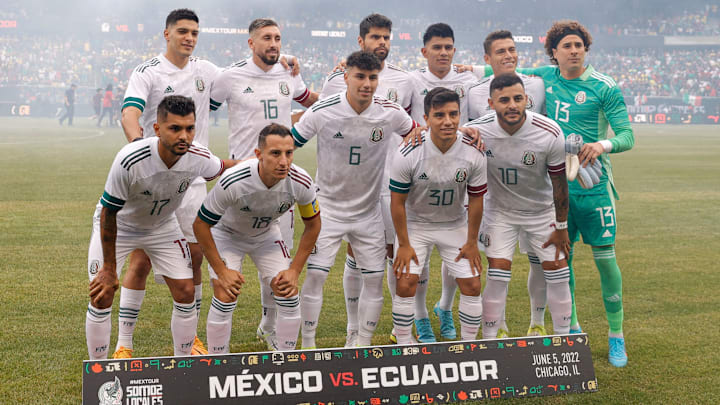 La selección mexicana previo a medirse a su similar de Ecuador en un duelo amistoso.