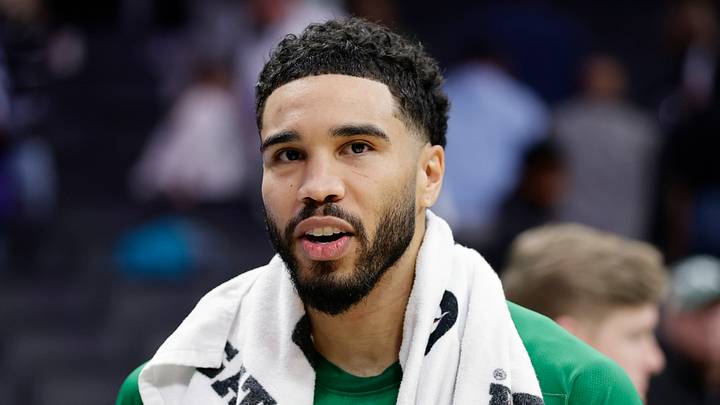 Boston Celtics forward Jayson Tatum (0).