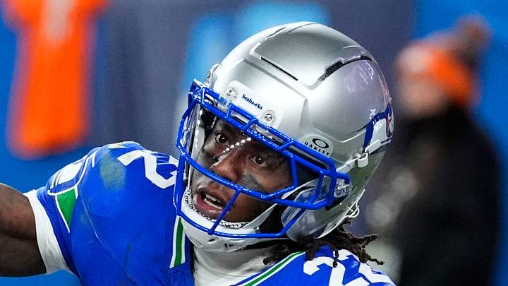 Seattle Seahawks wide receiver Rashid Shaheed reacts after scoring a two point conversion in the fourth quarter. Seattle Seahawks wide receiver Rashid Shaheed reacts after scoring a two point conversion in the fourth quarter.