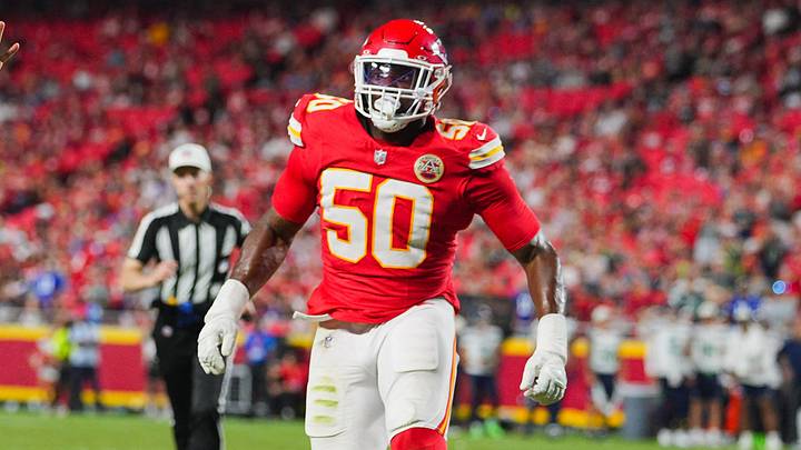 Aug 28, 2026; Kansas City, Missouri, USA; Seattle Seahawks quarterback Jalen Milroe (6) throws a pass against Kansas City Chiefs defensive end Emmanuel Ogbah (50) during the second half at Arrowhead Stadium. Mandatory Credit: Jay Biggerstaff-Imagn Images Aug 28, 2026; Kansas City, Missouri, USA; Seattle Seahawks quarterback Jalen Milroe (6) throws a pass against Kansas City Chiefs defensive end Emmanuel Ogbah (50) during the second half at Arrowhead Stadium. Mandatory Credit: Jay Biggerstaff-Imagn Images