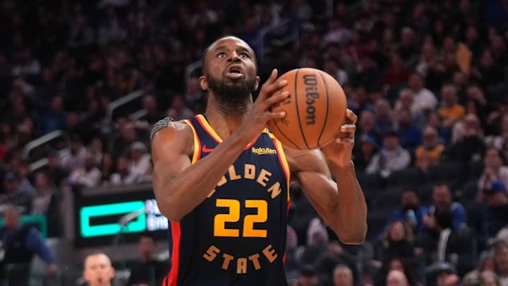 Jan 29, 2025; San Francisco, California, USA; Golden State Warriors forward Andrew Wiggins (22) drives to the hoop against the Oklahoma City Thunder in the third quarter at the Chase Center. Mandatory Credit: Cary Edmondson-Imagn Images Jan 29, 2025; San Francisco, California, USA; Golden State Warriors forward Andrew Wiggins (22) drives to the hoop against the Oklahoma City Thunder in the third quarter at the Chase Center. Mandatory Credit: Cary Edmondson-Imagn Images